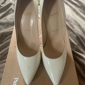 Christian Louboutin Pigalle Patent (Bone)